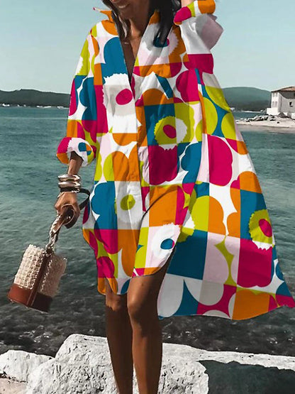Mary™ | Summer Midi Shirt Dress