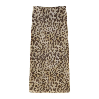 Women Leopard Print Two Piece | Cheetah Print Skirt | Cheetah Print Top skirt