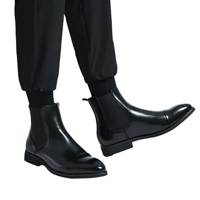 Women Chelsea Boots | Red Sole Leather | Heeled Boots | Ankle Boots