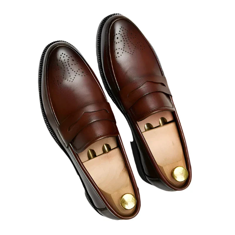 Men's Classic British Dress Shoes | Height Increasing Shoes Brown