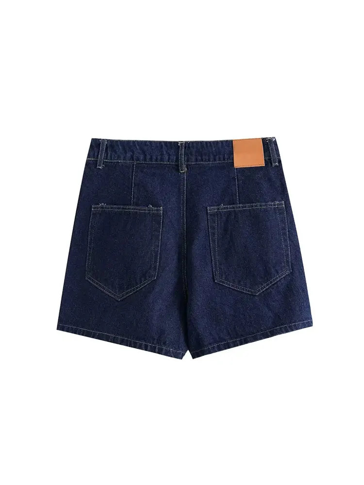 Women Denim Co-Ord Set | Slim Fit Denim Top & Denim Skirt 2 Piece Set