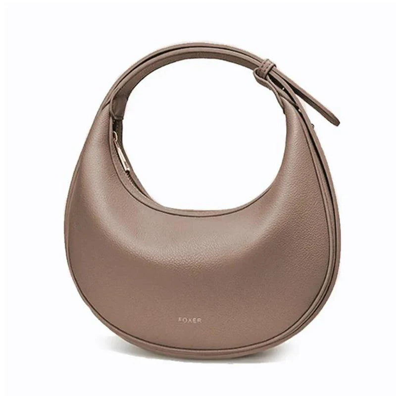 Women Shoulder Bag | Leather Crescent Underarm Bag | Minimalist Crossbody Bag