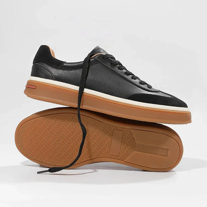 Men Genuine Leather Sneakers | Lightweight | Casual Shoes | Trainers