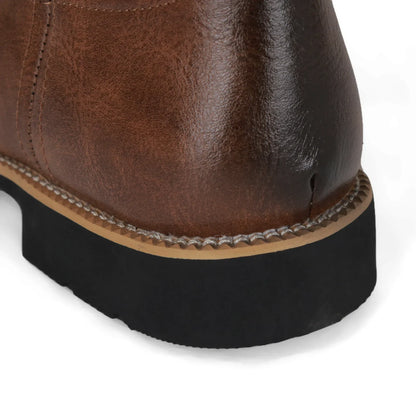 Men Embroidered Cowboy Boots | Western Riding Boots | Mid-Calf Pointed Toe Boots