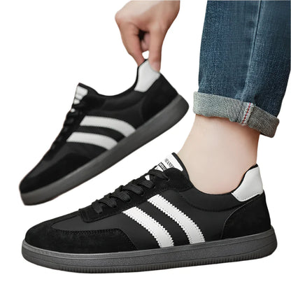 Men Genuine Leather Casual Shoes | Skate Shoes | Non-slip Sneakers