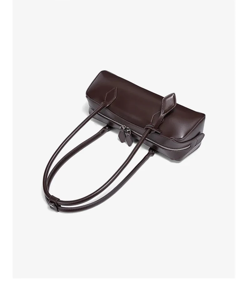 Women Leather Bag | Luxury Vintage | Long Shoulder Shopping Bag | Underarm Bag | Baguette