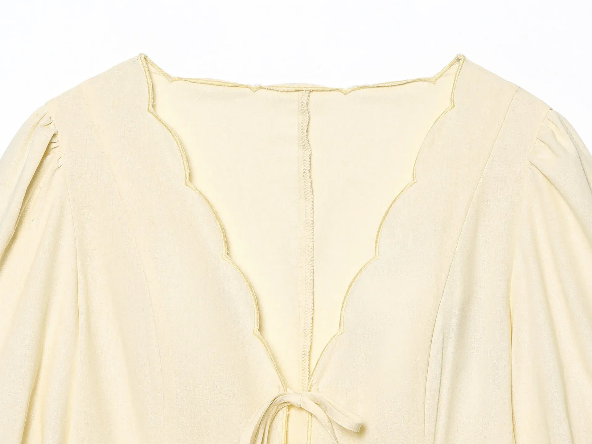 Women Butter Yellow Top and Pants Set | Puff Sleeve Blouse | Wide Leg Pants | Summer Vacation Set