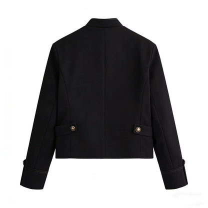 Women Rope Knot Button Jacket | Long Sleeves | Napoleon Jacket