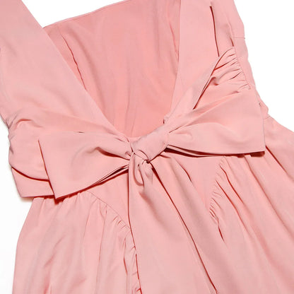 Women Mini Backless A Line Dress | Summer Bow Dress