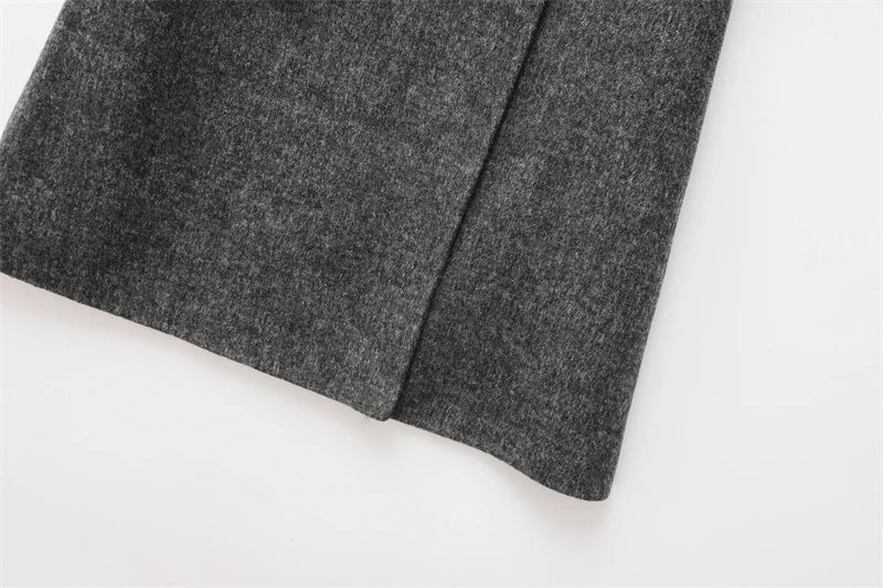 Women Wool Coat With Belt | Double Breasted | Woolen Coat | Trench Coat