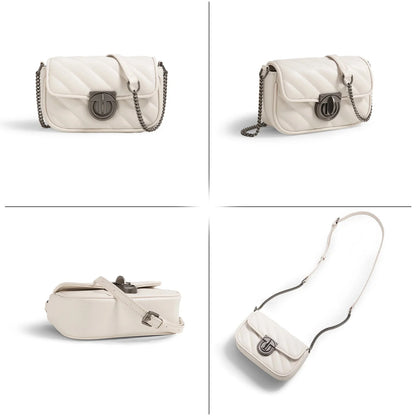 Women Leather Mini Quilted Crossbody Bag