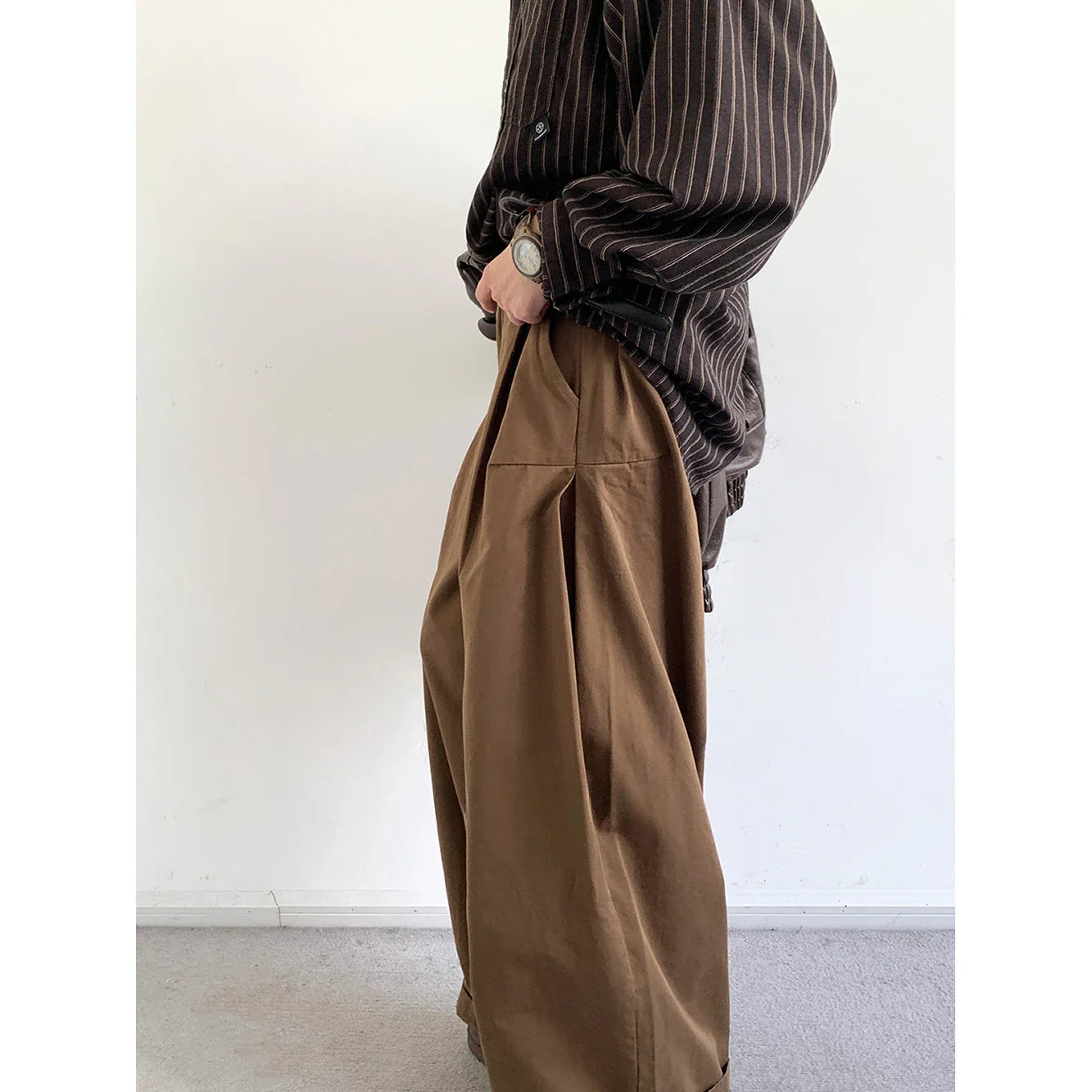 Men Wide Leg Pants | High Waist | Straight | Loose | Casual Pants