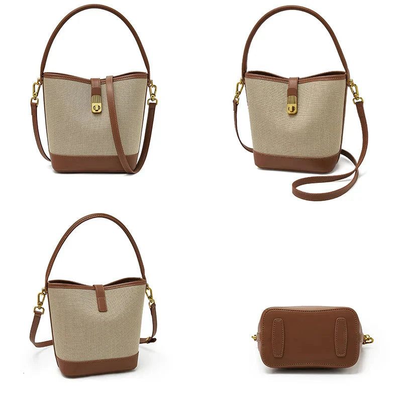 Women Small Bucket Shoulder Bag | Crossbody Handbag | Purse