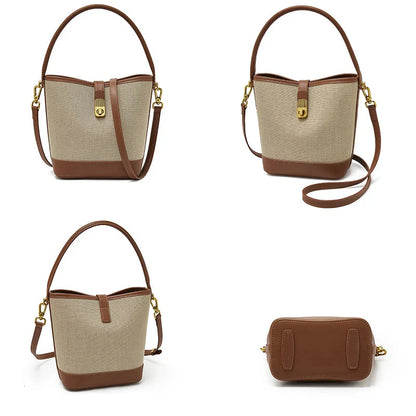Women Small Bucket Shoulder Bag | Crossbody Handbag | Purse