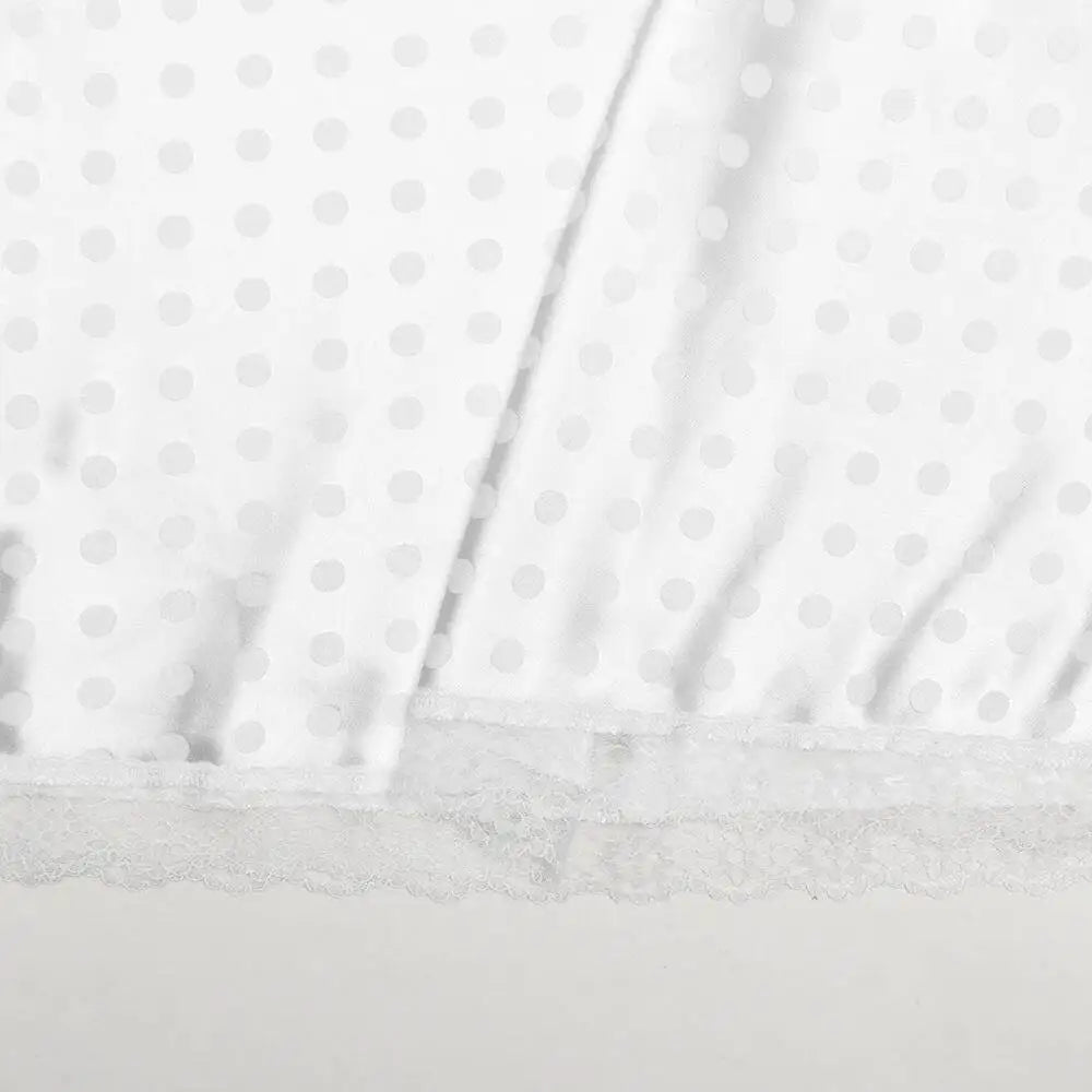 Women Polka Dot Lace Skirt | High Waist | Mini Skirt