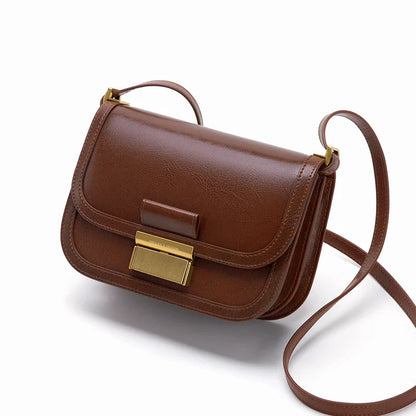 Women Vintage Genuine Leather Flap Bag