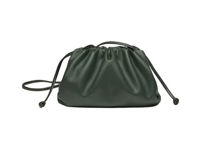 Women Leather Pouch | Shoulder Bag | Crossbody Bag small green