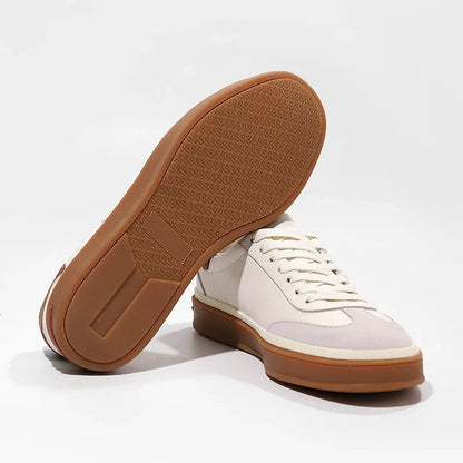 Men Genuine Leather Sneakers | Lightweight | Casual Shoes | Trainers
