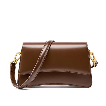 Women Underarm Leather Bag | Shoulder Bag Coffee