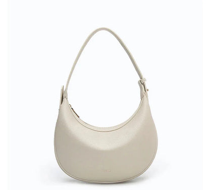 Women Shoulder Bag | Leather Crescent Underarm Bag | Minimalist Crossbody Bag