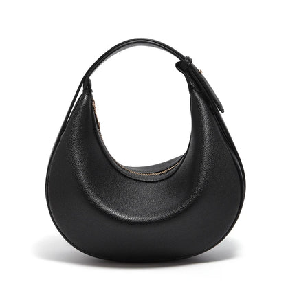 Women Shoulder Bag | Leather Crescent Underarm Bag | Minimalist Crossbody Bag