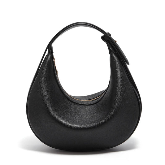 Women Shoulder Bag | Leather Crescent Underarm Bag | Minimalist Crossbody Bag