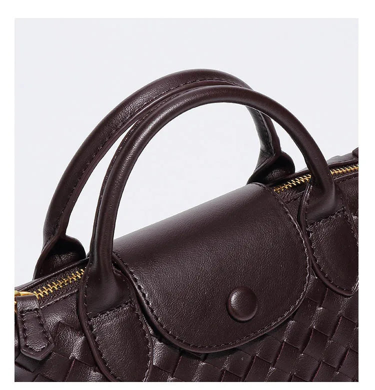 Women Woven Shoulder Bag | Small Dumpling Bag | Bucket Bag | Crossbody Bag | Lunch Box Bag