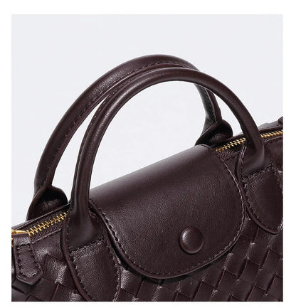 Women Woven Shoulder Bag | Small Dumpling Bag | Bucket Bag | Crossbody Bag | Lunch Box Bag