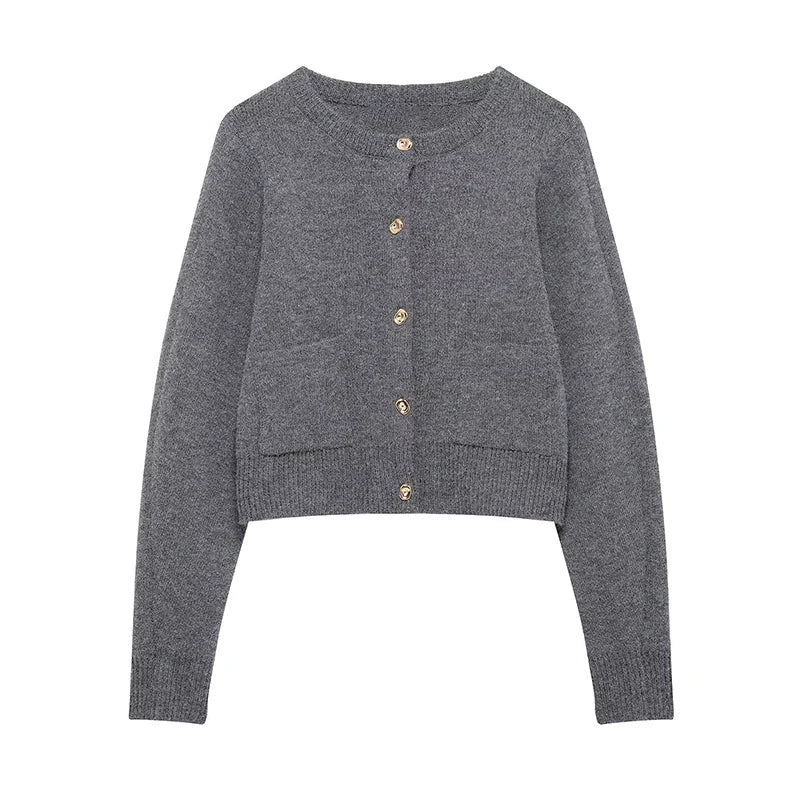 Women Sweater Top and Skirt Set | Flare Sleeve Cardigan | Winter Skirt | Two Piece Set Grey Top