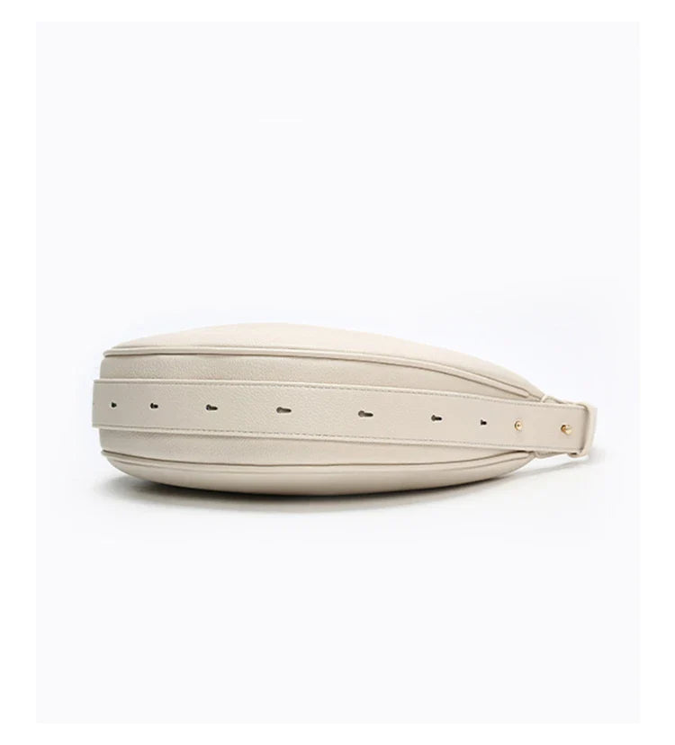 Women Shoulder Bag | Leather Crescent Underarm Bag | Minimalist Crossbody Bag