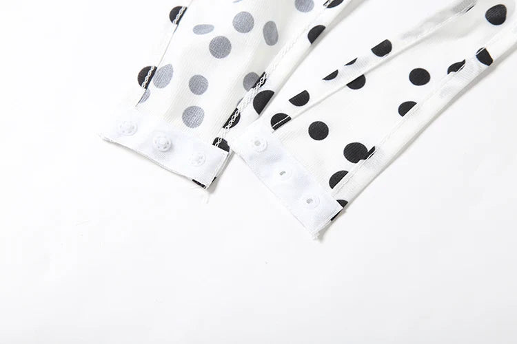 Women Polka Dot Print Maxi Dress | Spaghetti Strap | V-Neck