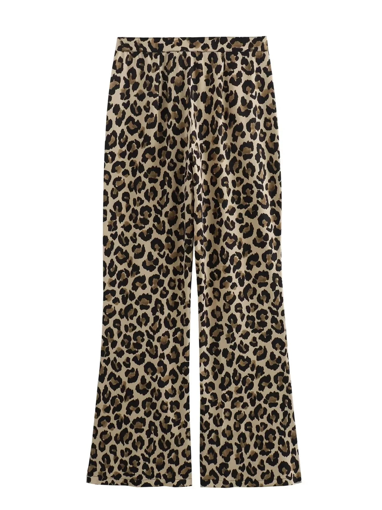 Women Vintage Leopard Print Pants | Cheetah Print Trousers | Cheetah Trousers | Lightweight