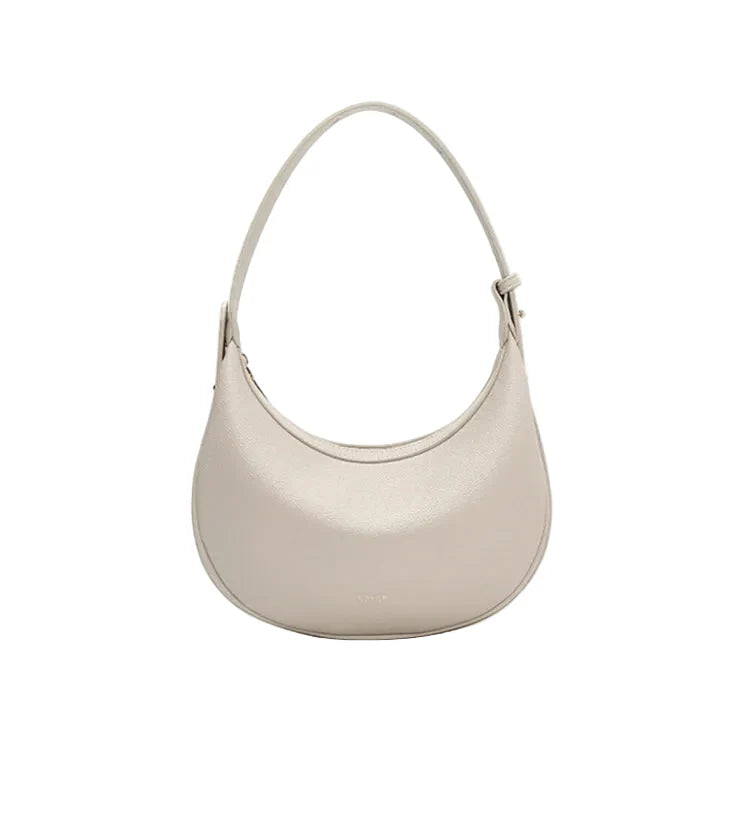 Women Shoulder Bag | Leather Crescent Underarm Bag | Minimalist Crossbody Bag