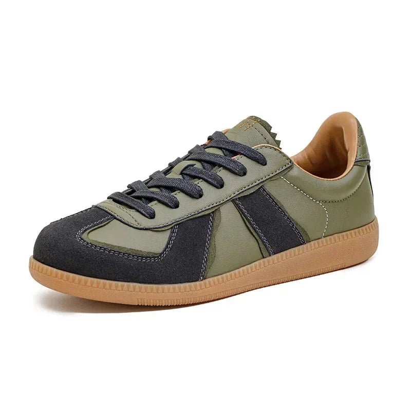 Men Training Shoes | Low Top Board Shoes | Olive Green Casual Shoes | Retro Sports Shoes Green