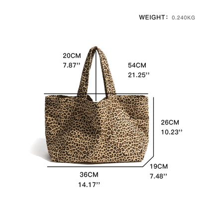 Women Large Leopard Tote Bag C