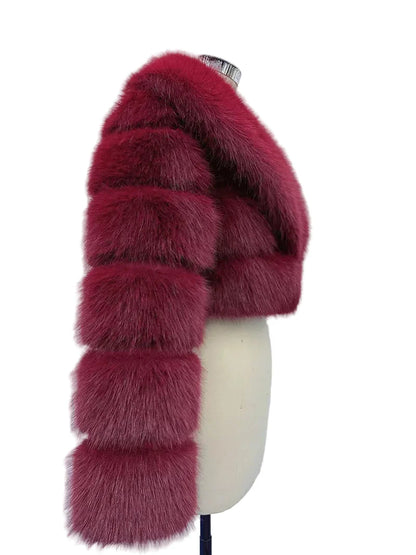 Women Fluffy Cropped Fur Coat | Winter Street Style Fur Jacket