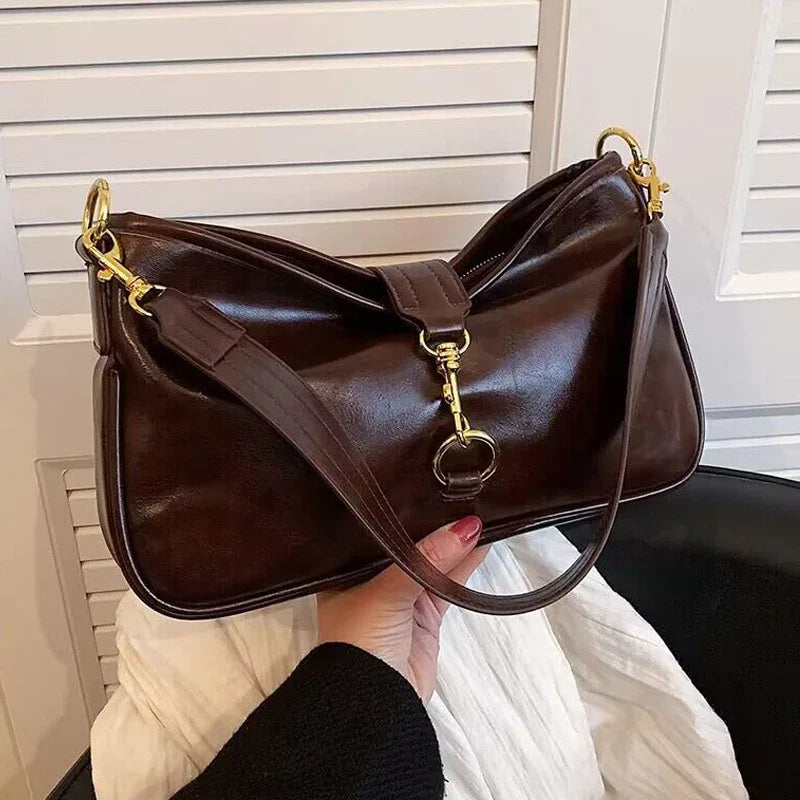 Women Vintage Leather Shoulder Bag