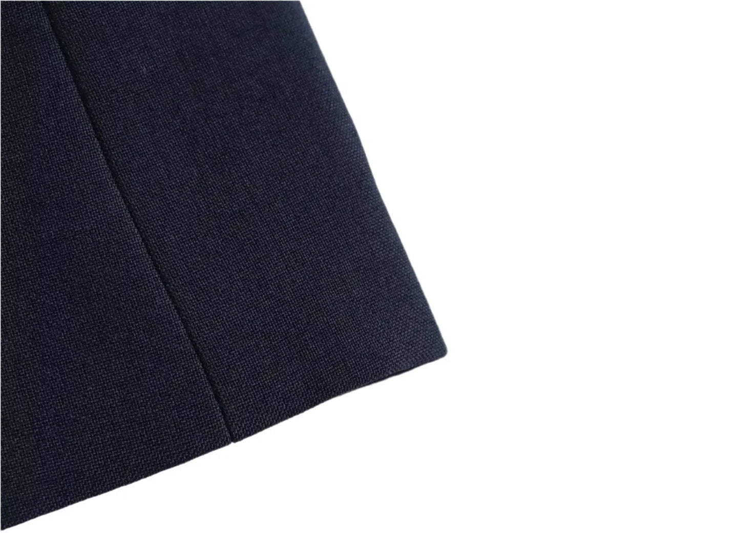 Women Navy Blue Double Breasted Blazer