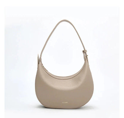 Women Shoulder Bag | Leather Crescent Underarm Bag | Minimalist Crossbody Bag