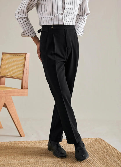Men Business Suit Pants | Dress Pants | Parisian | Button-Down Style Trouser