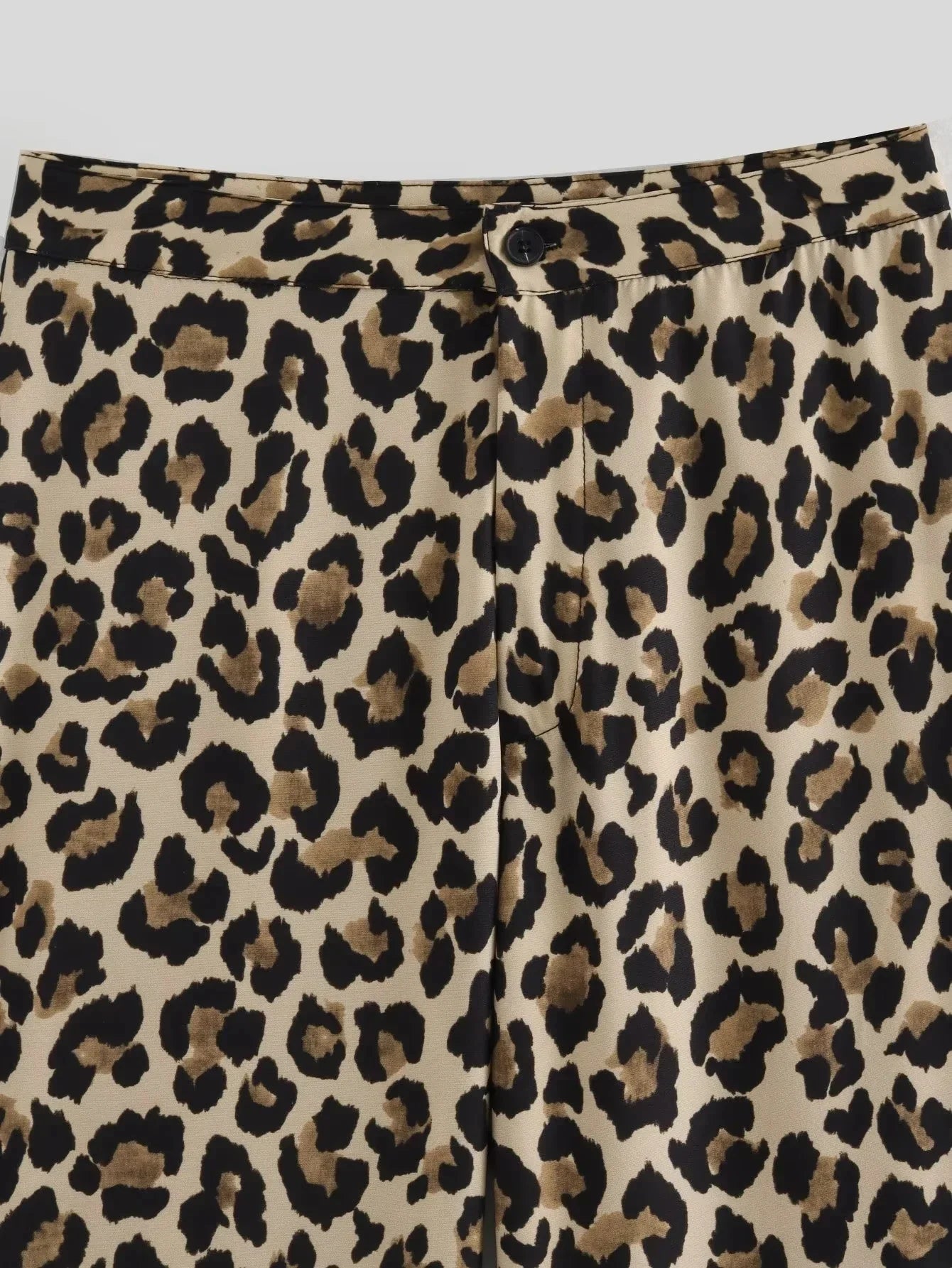 Women Vintage Leopard Print Pants | Cheetah Print Trousers | Cheetah Trousers | Lightweight