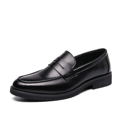 Men Business Leather Shoes | Dress Shoes | Wedding | Homecoming Shoes | Lightweight Shoes Black-2