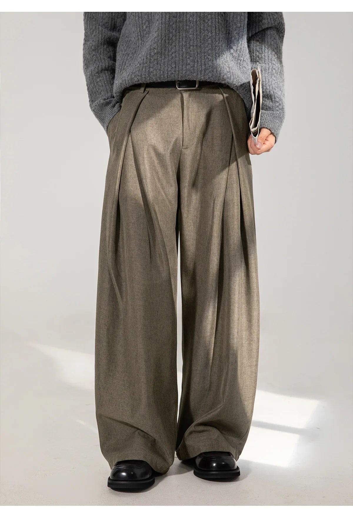 Men Dress Pants | Casual | Flare Trousers | Draped | Straight