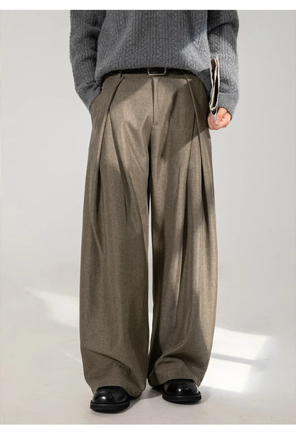 Men Dress Pants | Casual | Flare Trousers | Draped | Straight