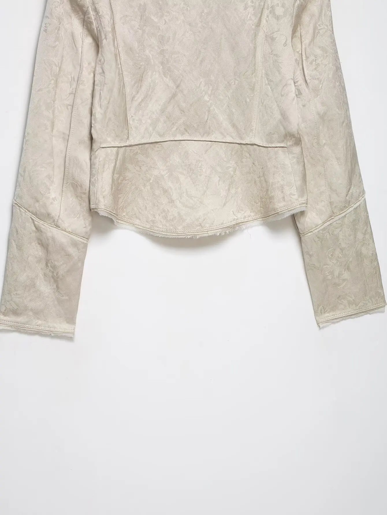 Women Napoleon Jacket | Casual Short Coat | Asymmetrical | Double-Breasted | Long Sleeves | Stand Collar Jacket