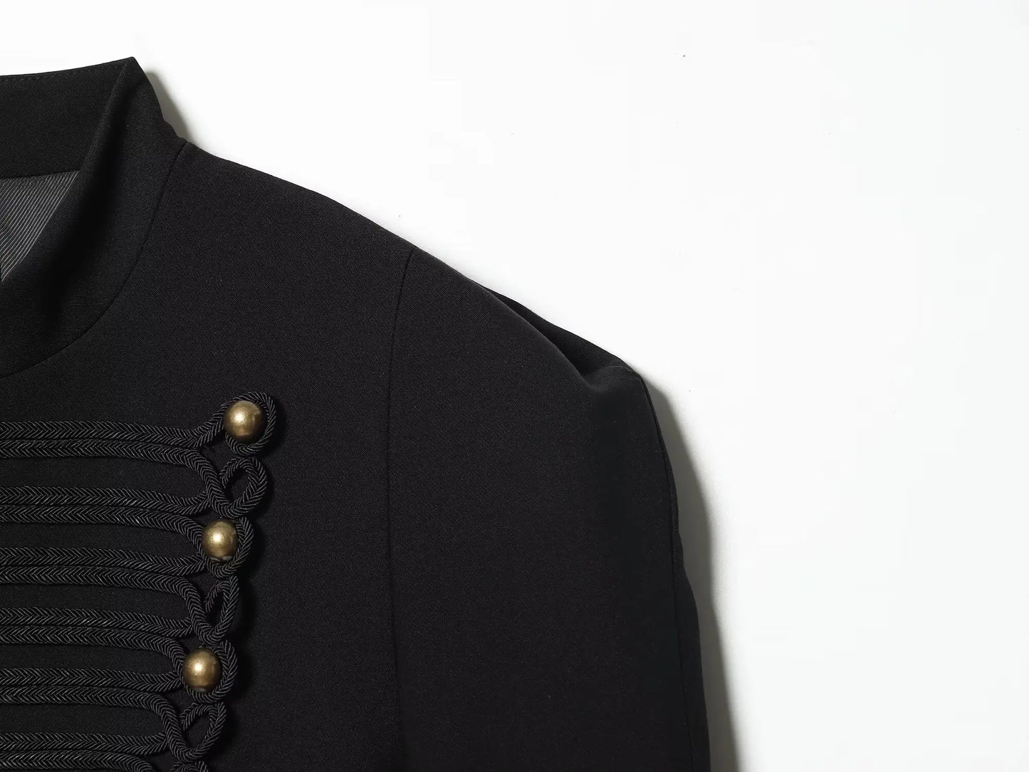 Women Napoleon  Jacket | Single Breasted  | Cropped Jacket | Short Coat