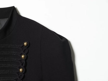 Women Napoleon  Jacket | Single Breasted  | Cropped Jacket | Short Coat