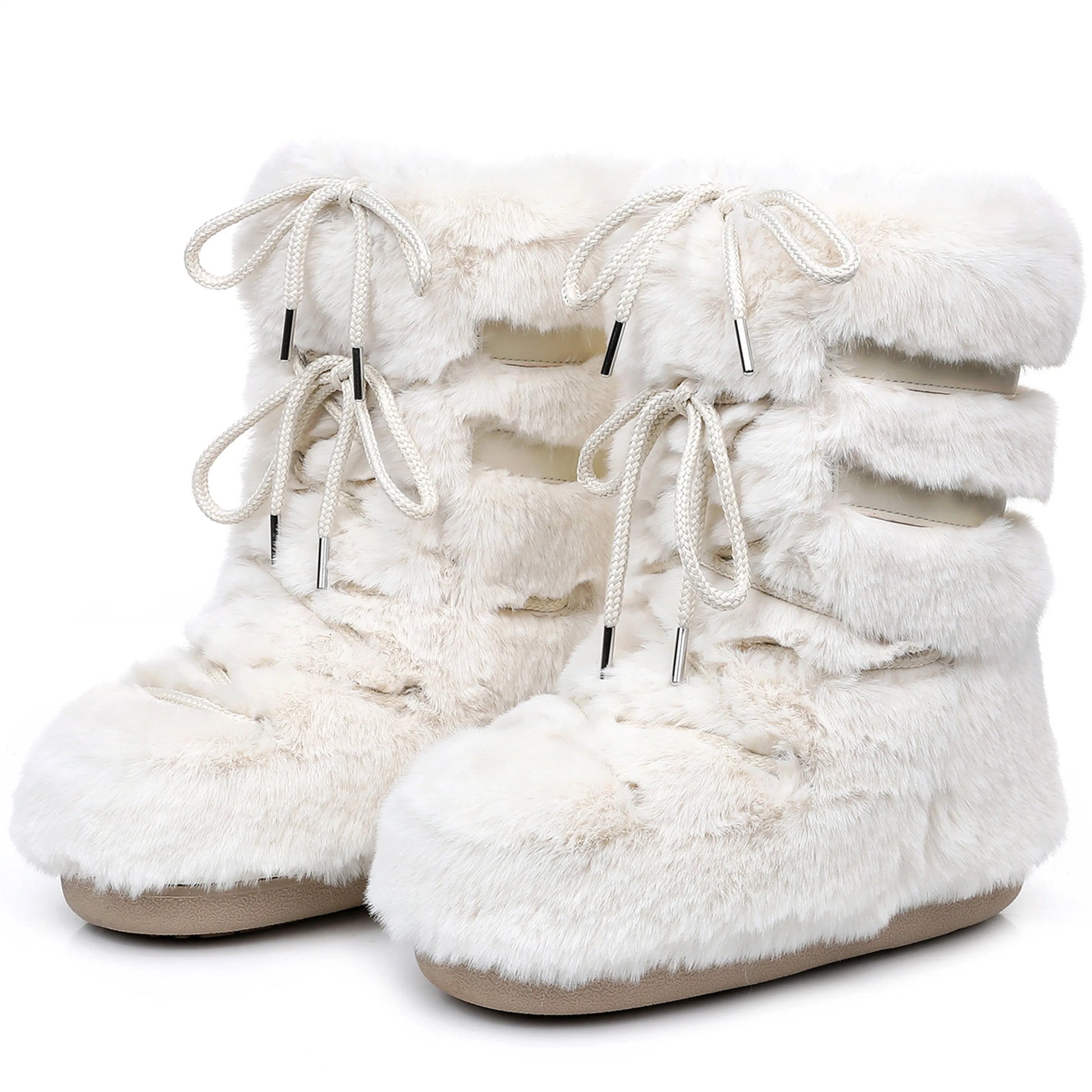 Women Winter Lace-up Ankle Boots | Snow Boots | Classic Platform Boots | Waterproof | Non-slip | Ski Boots