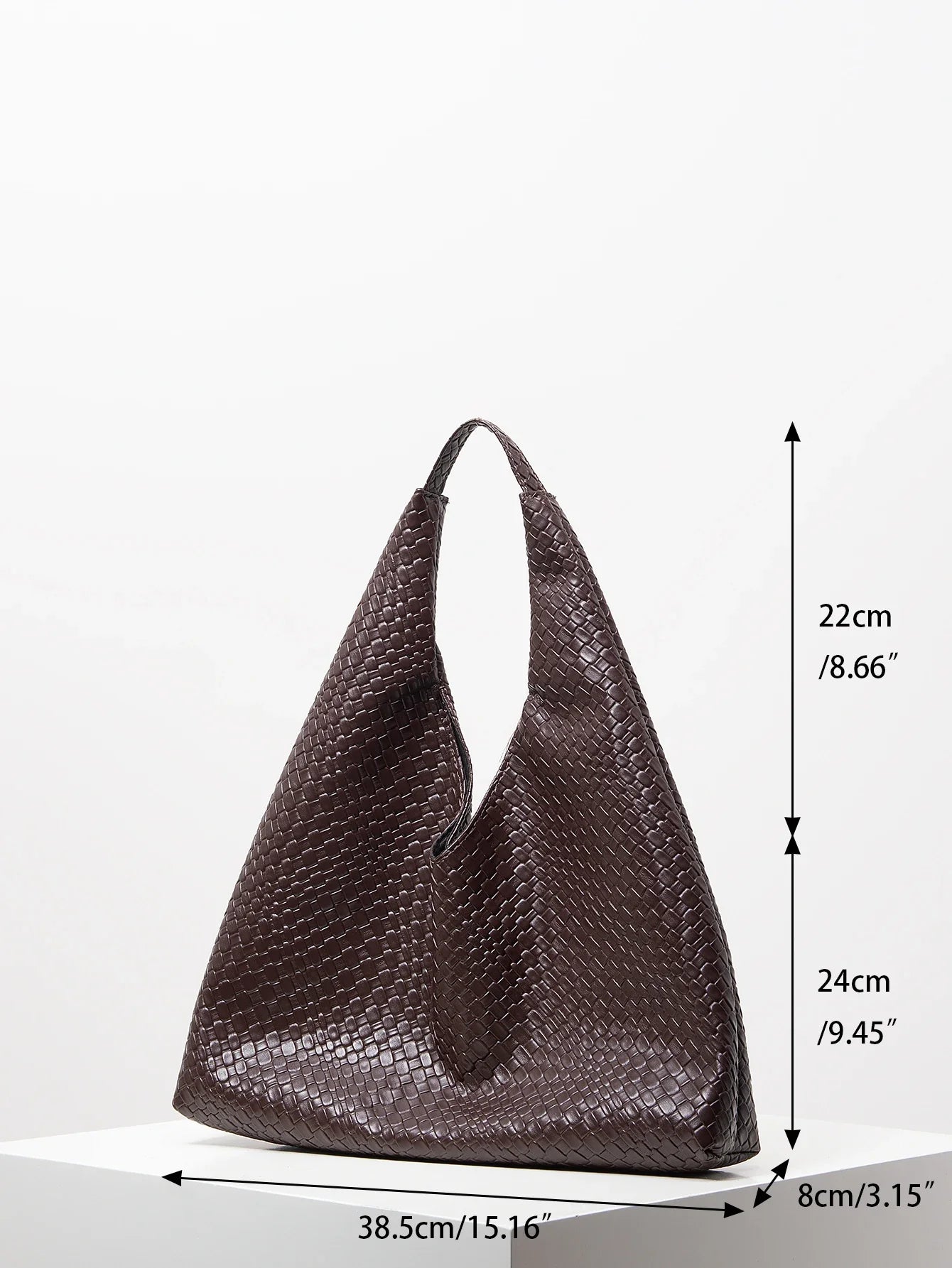 Women Leather Woven Handbag | Large Capacity Tote Bag