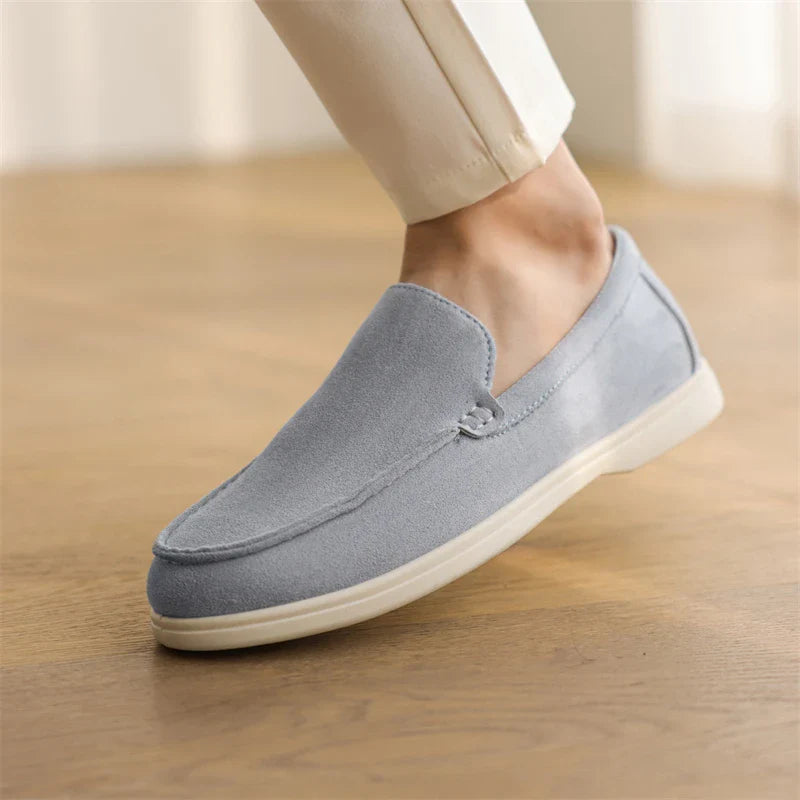 Men Summer Casual Shoes | Suede Leather Loafers | Moccasins | Driving Shoes | British Style Slip-on Shoes